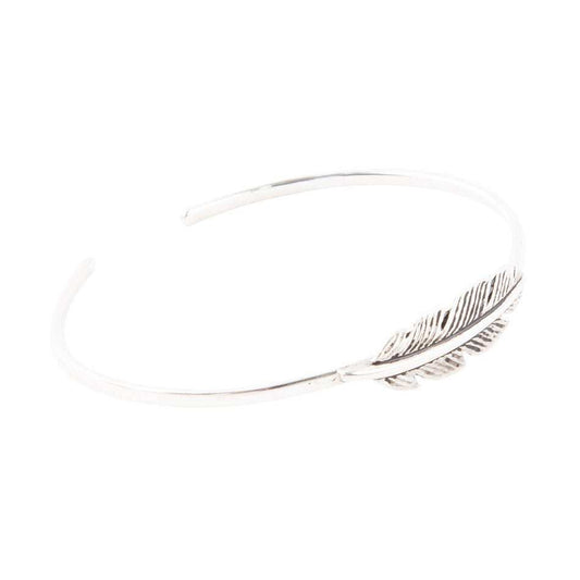 Quill Sterling Feather Cuff Bracelet - Barse Jewelry - Flyclothing LLC