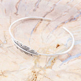 Quill Sterling Feather Cuff Bracelet - Barse Jewelry - Flyclothing LLC