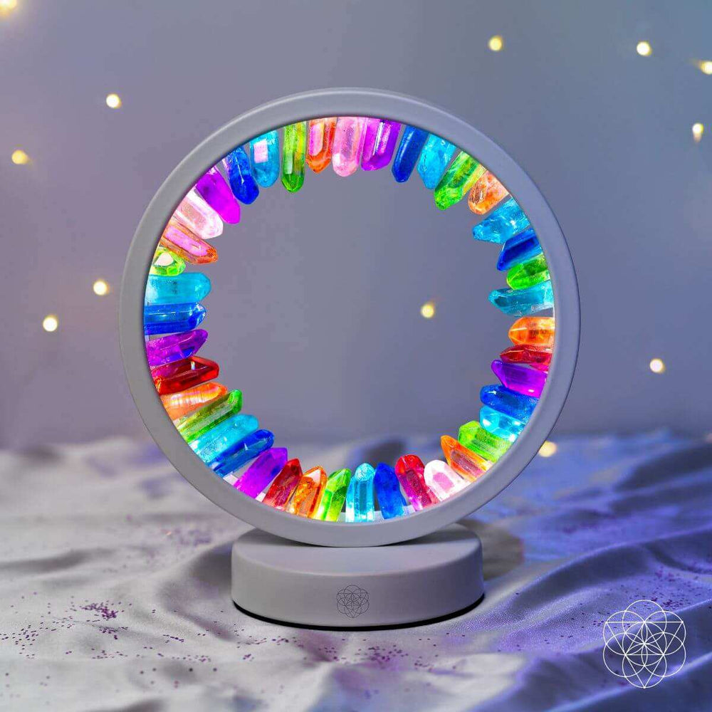 Rainbow After the Storm - Clear Quartz Lamp of Hope - Conscious Items - Flyclothing LLC