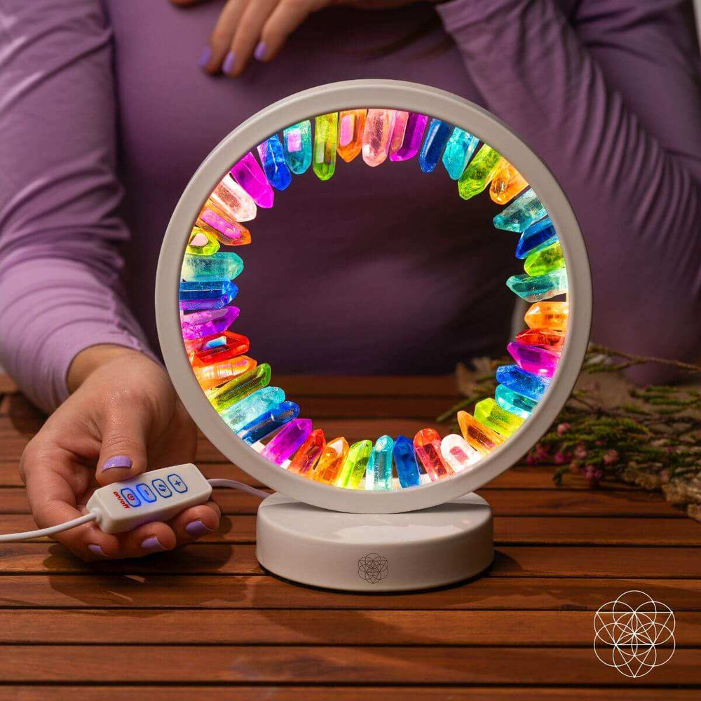 Rainbow After the Storm - Clear Quartz Lamp of Hope - Conscious Items - Flyclothing LLC
