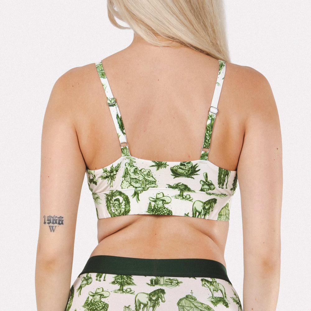 The Western Wonderland | Western Toile Boob Hammock™ Scoop Bralette - Shinesty - Flyclothing LLC