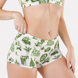 The Xmas In Texas | Western Toile Modal Boyshort Underwear