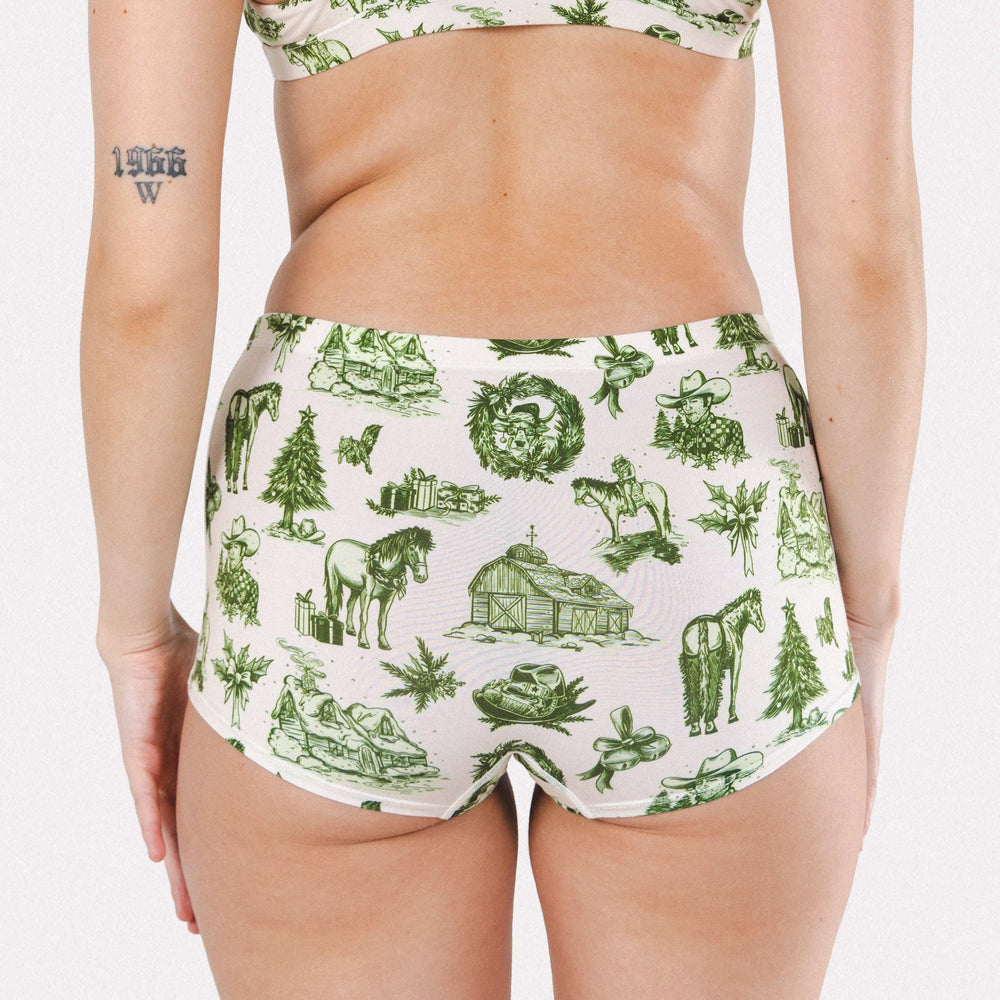 The Western Wonderland | Western Toile Modal Boyshort Underwear - Shinesty - Flyclothing LLC