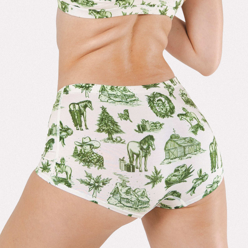 The Western Wonderland | Western Toile Modal Boyshort Underwear - Shinesty - Flyclothing LLC