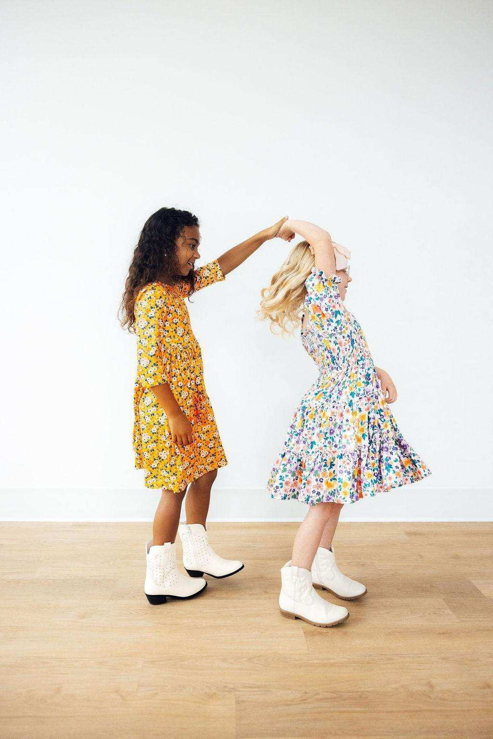 Garden Groove Smocked Ruffle Dress - Mila & Rose ® - Flyclothing LLC