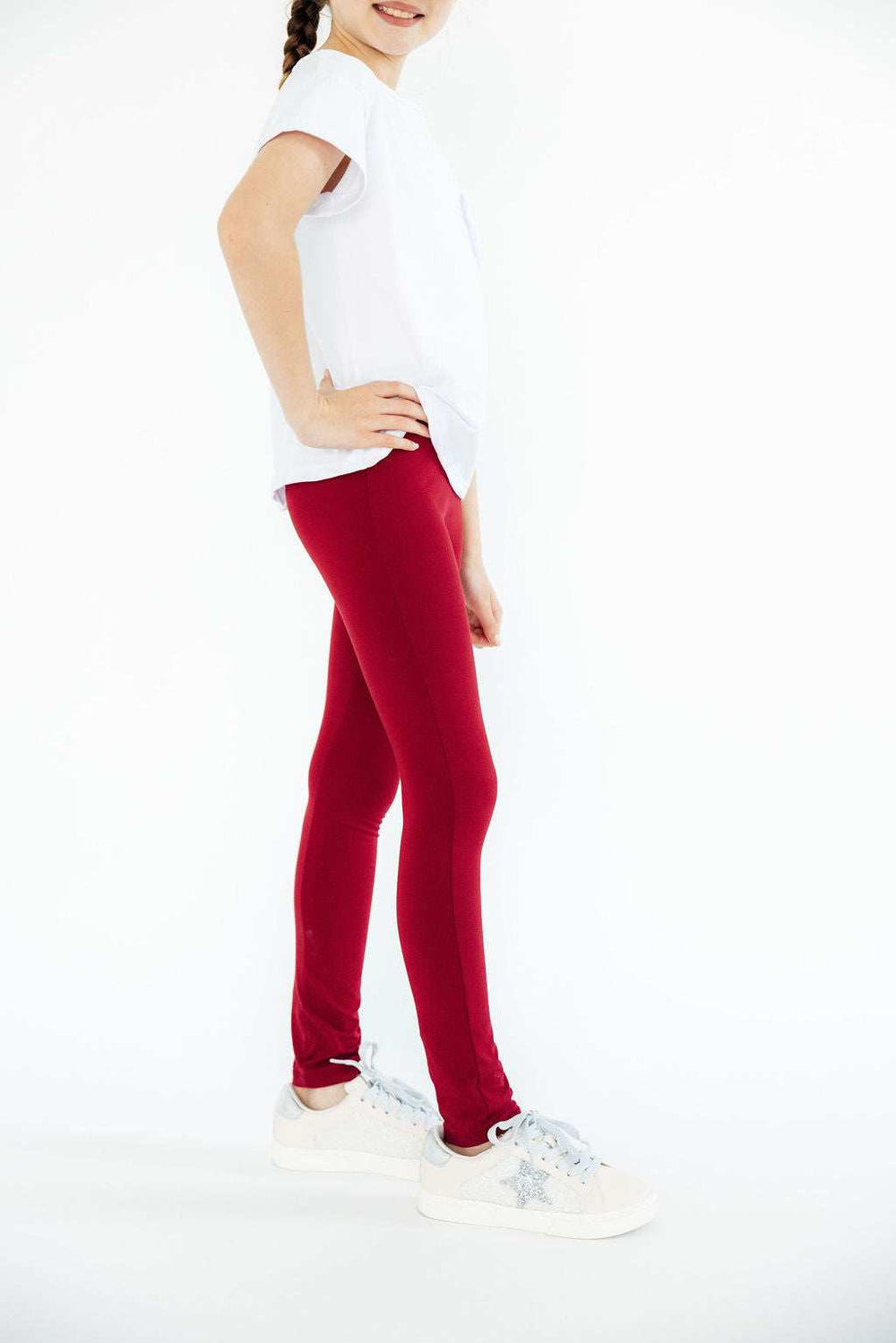 Burgundy Leggings - Mila & Rose ® - Flyclothing LLC