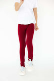Burgundy Leggings - Mila & Rose ® - Flyclothing LLC