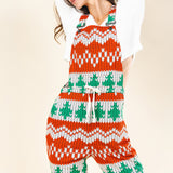 The Red Ryder | Fair Isle Knit Print Women's Pajamaralls®