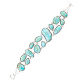Refined Blue Turquoise Sterling Silver Link Bracelet - Barse Jewelry - Flyclothing LLC
