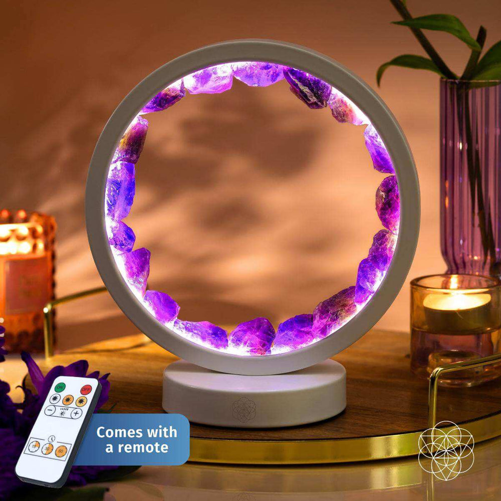 Stress Less, Sleep More – Amethyst Healing Lamp - Conscious Items - Flyclothing LLC