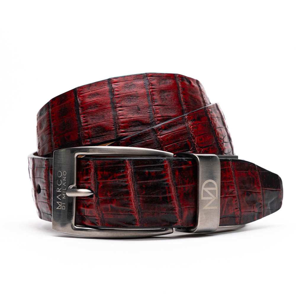 Riccardo Belt Black Cherry - Marco Di Milano - Flyclothing LLC