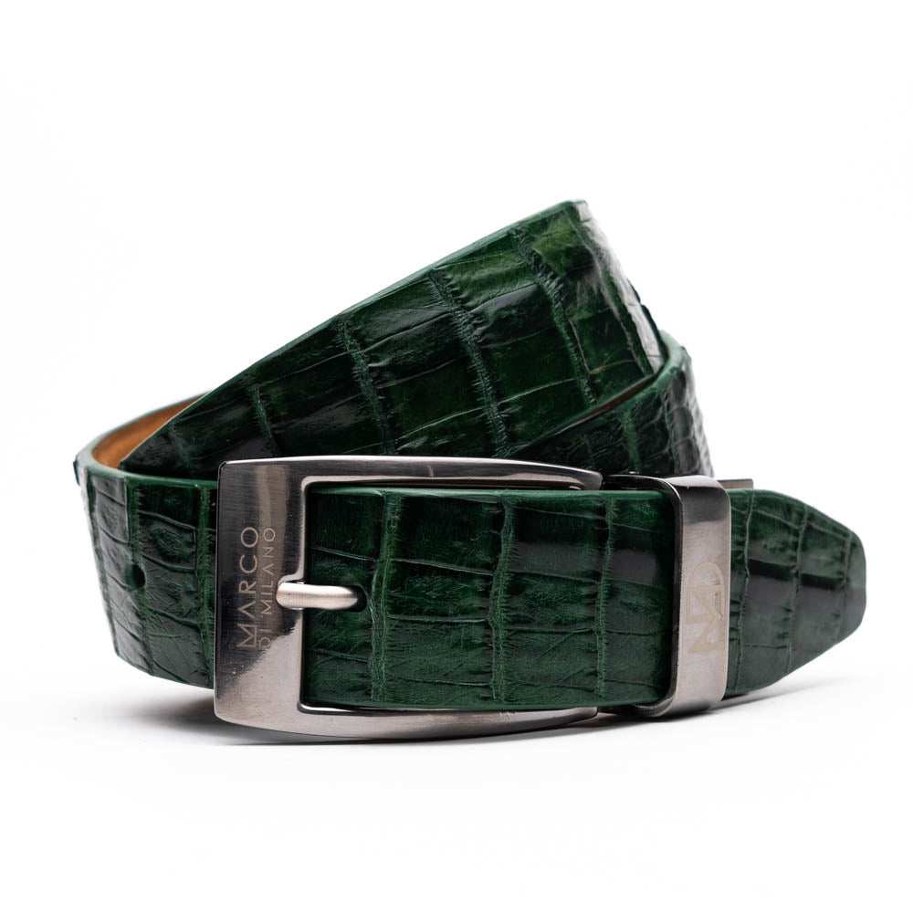 Riccardo Belt Forest Green - Marco Di Milano - Flyclothing LLC