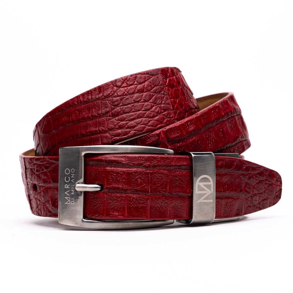 Riccardo Belt Red - Marco Di Milano - Flyclothing LLC