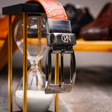 Riccardo Belt Rustic Cognac - Marco Di Milano - Flyclothing LLC