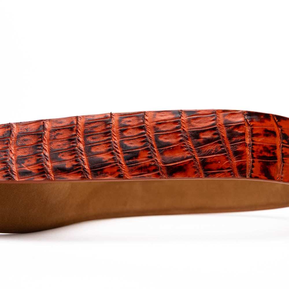 Riccardo Belt Rustic Cognac - Marco Di Milano - Flyclothing LLC