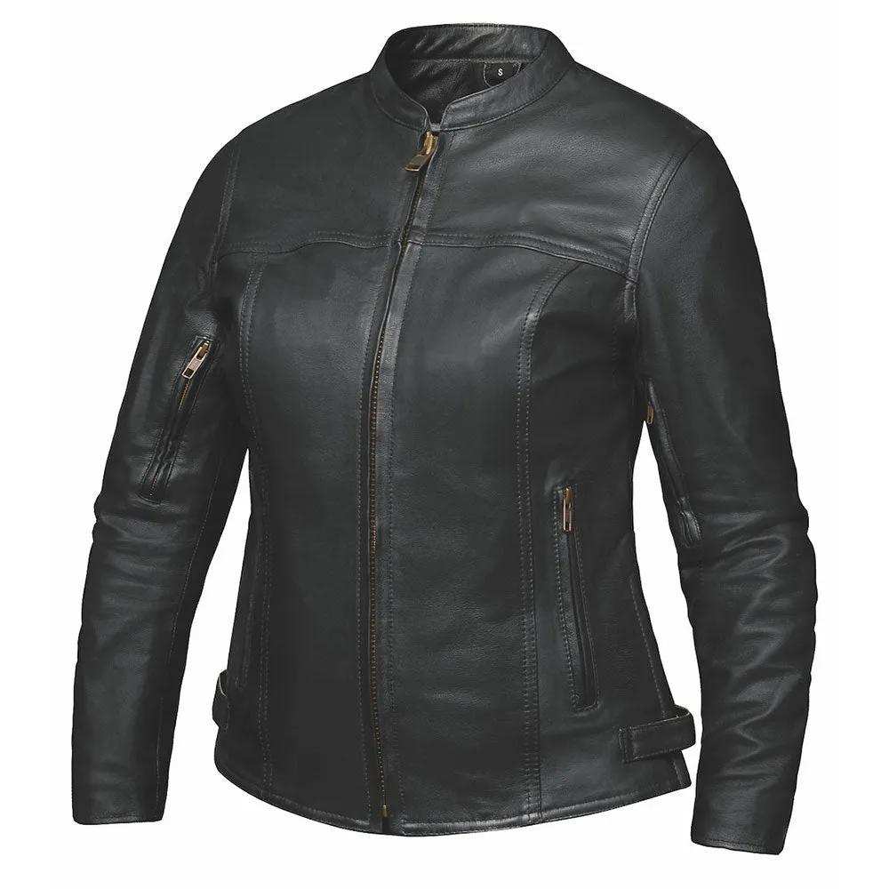 Rita - Ladies Premium Leather Jacket - Unik Just for Bikers - Flyclothing LLC