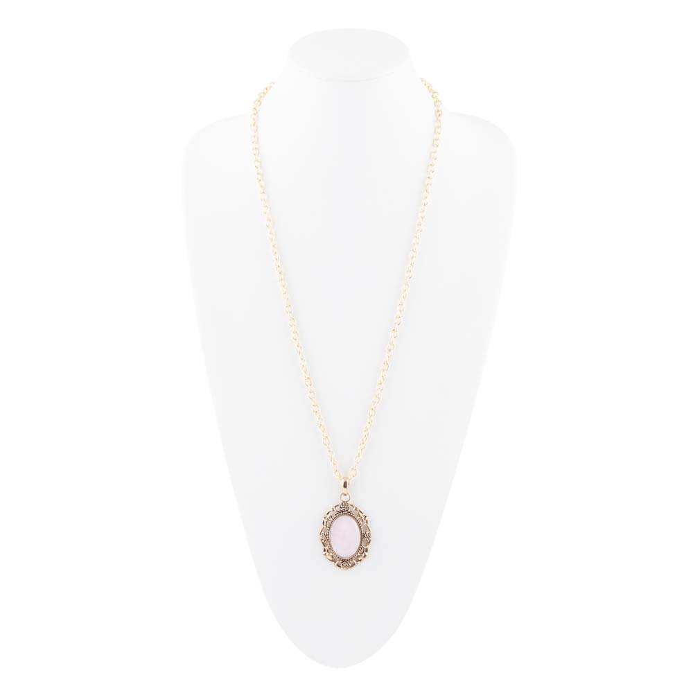 Rosie Pink Opal Pendant Necklace - Barse Jewelry - Flyclothing LLC