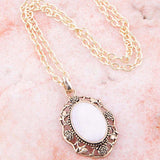 Rosie Pink Opal Pendant Necklace - Barse Jewelry - Flyclothing LLC