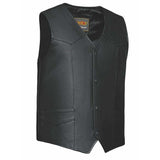 Ruidoso - Mens Premium Leather Vest - Unik Just for Bikers - Flyclothing LLC