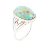 Rustic Refinement Ring -Turquoise - Barse Jewelry - Flyclothing LLC