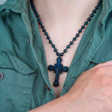 Sacred Armor: Black Obsidian Cross of Faith & Protection - Conscious Items - Flyclothing LLC