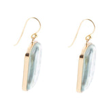 Santorini Cobalt Blue and White Golden Earrings - Barse Jewelry - Flyclothing LLC