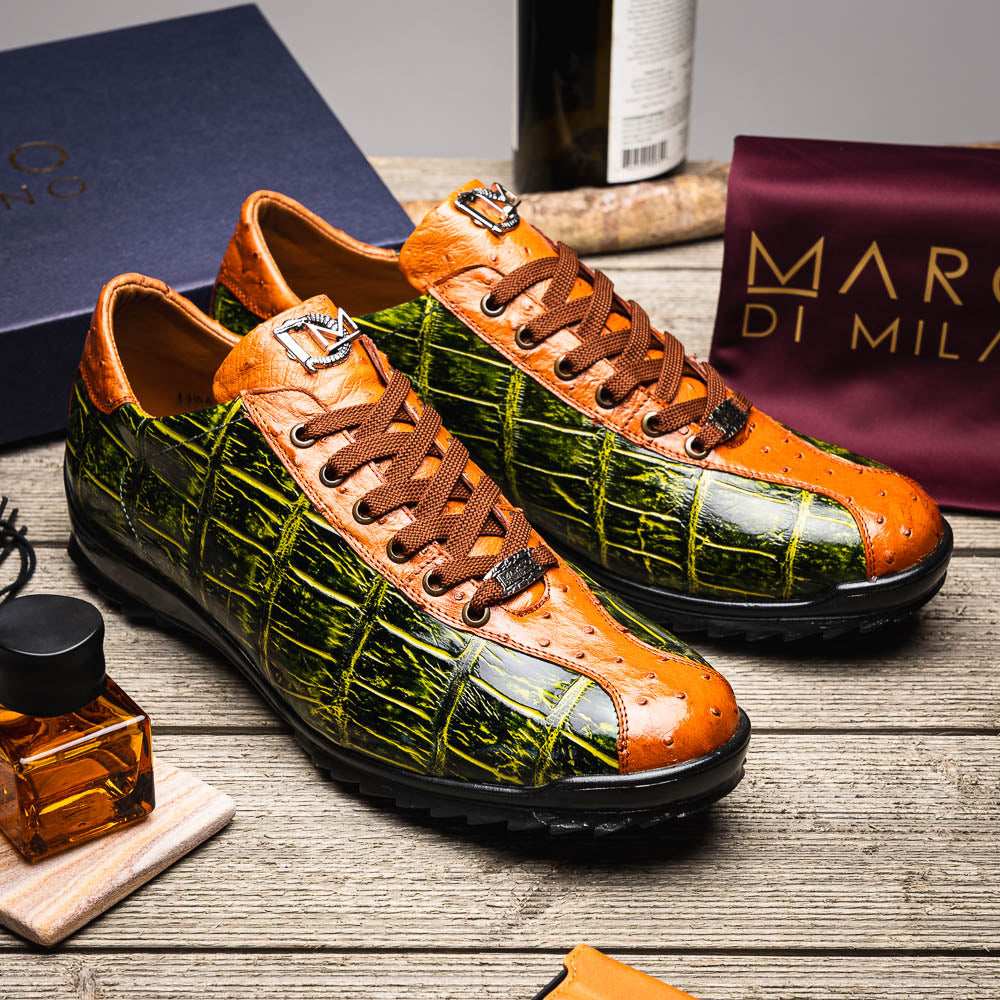 Saulo Green / Cognac - Marco Di Milano - Flyclothing LLC