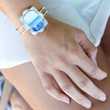 Scenic Beach Blue Larimar and Sterling Silver Cuff Bracelet - Barse Jewelry - Flyclothing LLC