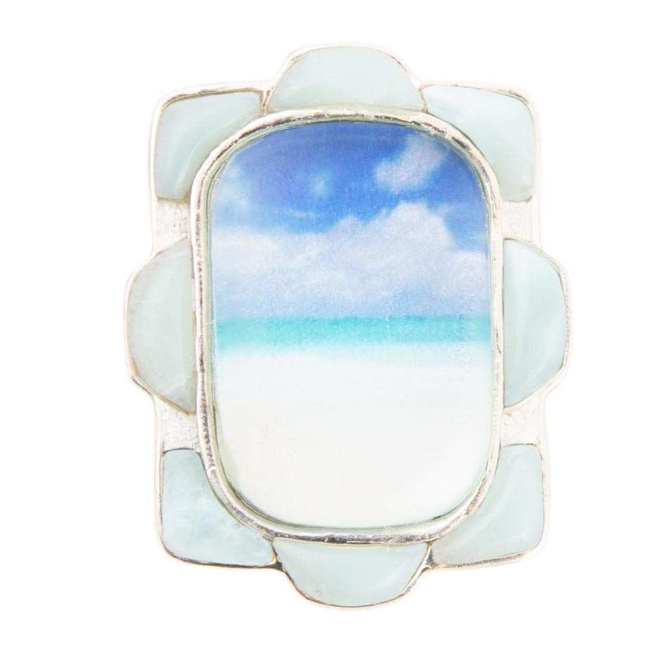 Scenic Beach Blue Larimar and Sterling Silver Ring - Barse Jewelry - Flyclothing LLC