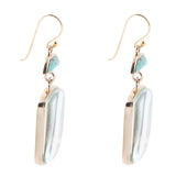 Scenic Sedona Desert Blue Turquoise Golden Drop Earrings - Barse Jewelry - Flyclothing LLC