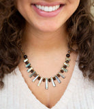 Sepia Sea Green Abalone Statement Golden Necklace - Barse Jewelry - Flyclothing LLC