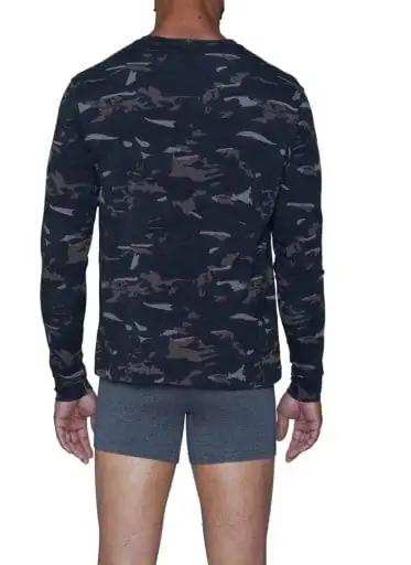 Wood Underwear forest camo long sleeve henley - Wood Underwear - Flyclothing LLC