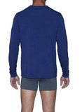 Wood Underwear deep space blue long sleeve henley - Wood Underwear - Flyclothing LLC