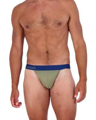 Wood Underwear olive thong - Wood Underwear - Flyclothing LLC