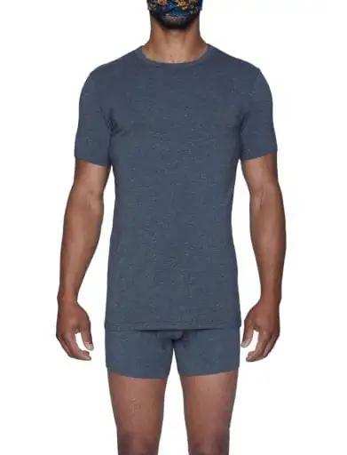 Wood Underwear charcoal heather crew neck undershirt - Wood Underwear - Flyclothing LLC