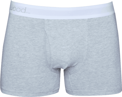 Wood Underwear heather grey boxer brief w/fly - Wood Underwear - Flyclothing LLC