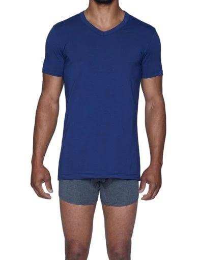 Wood Underwear deep space blue v-neck undershirt - Wood Underwear - Flyclothing LLC