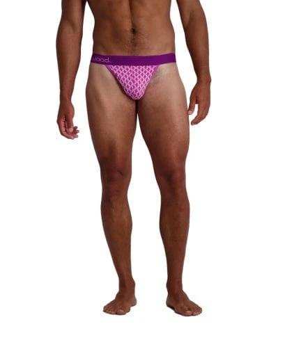 Wood Underwear purple interlock thong - Wood Underwear - Flyclothing LLC