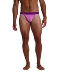Wood Underwear purple interlock thong - Wood Underwear - Flyclothing LLC