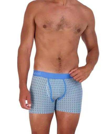 Wood Underwear steel blue rings boxer brief w/fly - Wood Underwear - Flyclothing LLC