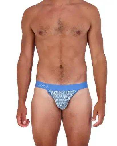 Wood Underwear steel blue rings jock - Wood Underwear - Flyclothing LLC