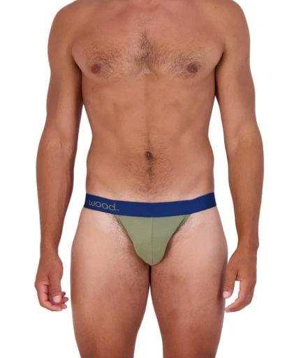 Wood Underwear olive jock - Wood Underwear - Flyclothing LLC