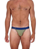 Wood Underwear olive jock - Wood Underwear - Flyclothing LLC