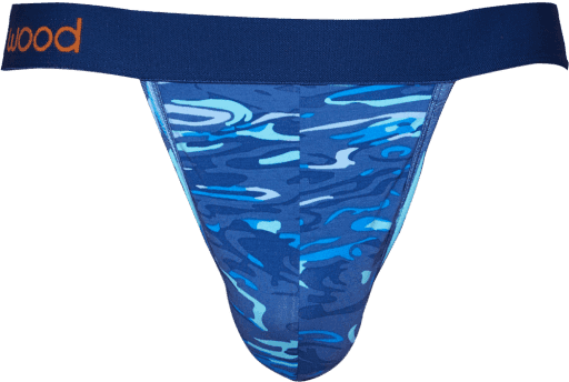 Wood Underwear blue liquid thong - Wood Underwear - Flyclothing LLC