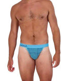 Wood Underwear blue hound weave thong - Wood Underwear - Flyclothing LLC