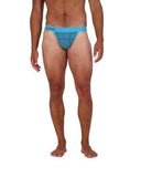 Wood Underwear blue hound weave thong - Wood Underwear - Flyclothing LLC