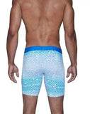 Wood Underwear blue diamond gradient biker brief w/fly - Wood Underwear - Flyclothing LLC