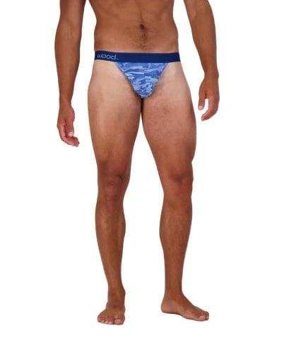 Wood Underwear blue camo thong - Wood Underwear - Flyclothing LLC