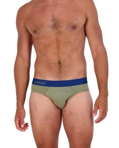 Wood Underwear olive hip brief - Wood Underwear - Flyclothing LLC