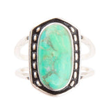 Shielded Lime Green Turquoise and Sterling Silver Ring - Barse Jewelry - Flyclothing LLC
